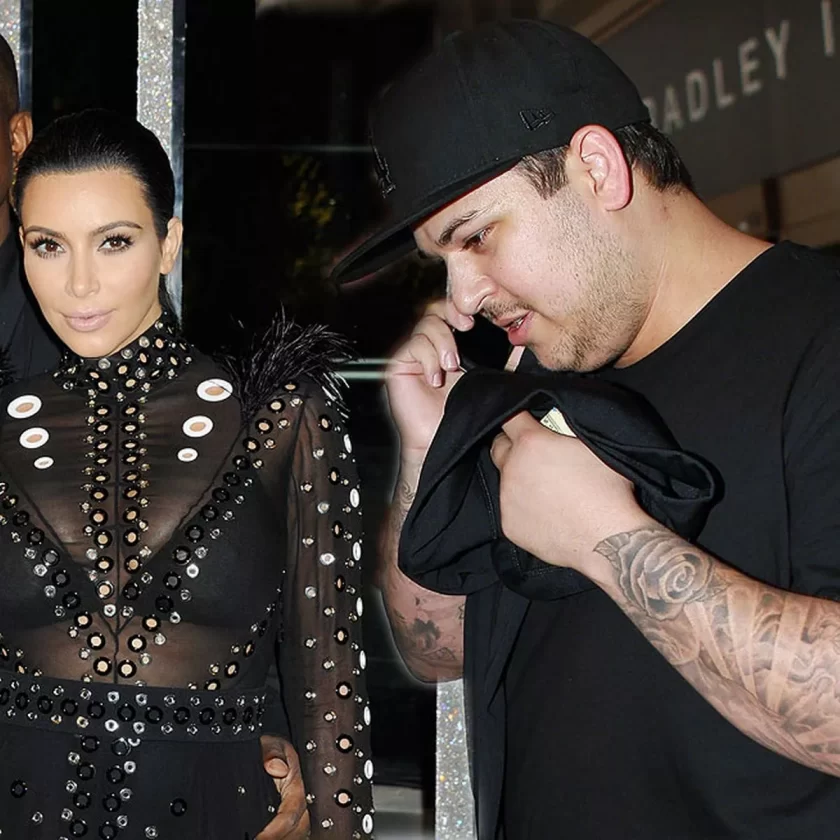 Kim Kardashian and Rob Kardashian