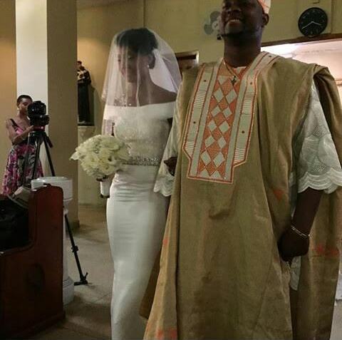 Osas' white wedding