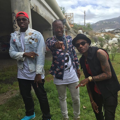 Wizkid And Runtown Shoot 'Bend Down Pause' Video In California