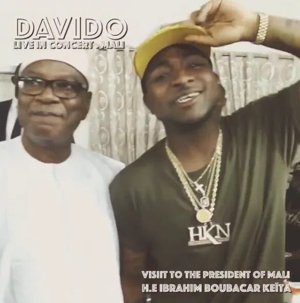 Davido and Mali President
