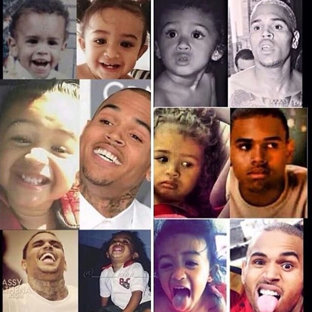 Chris Brown proves his daughter Royalty is indeed his twin