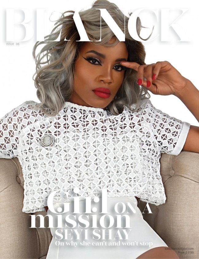 Seyi Shay covers Blanck Magazine