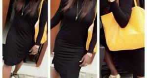 Tiwa Savage flaunts hot bod in figure hugging dress