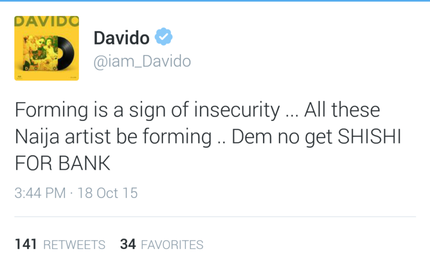 Davido Says Nigerian Artistes Have Blank Accounts