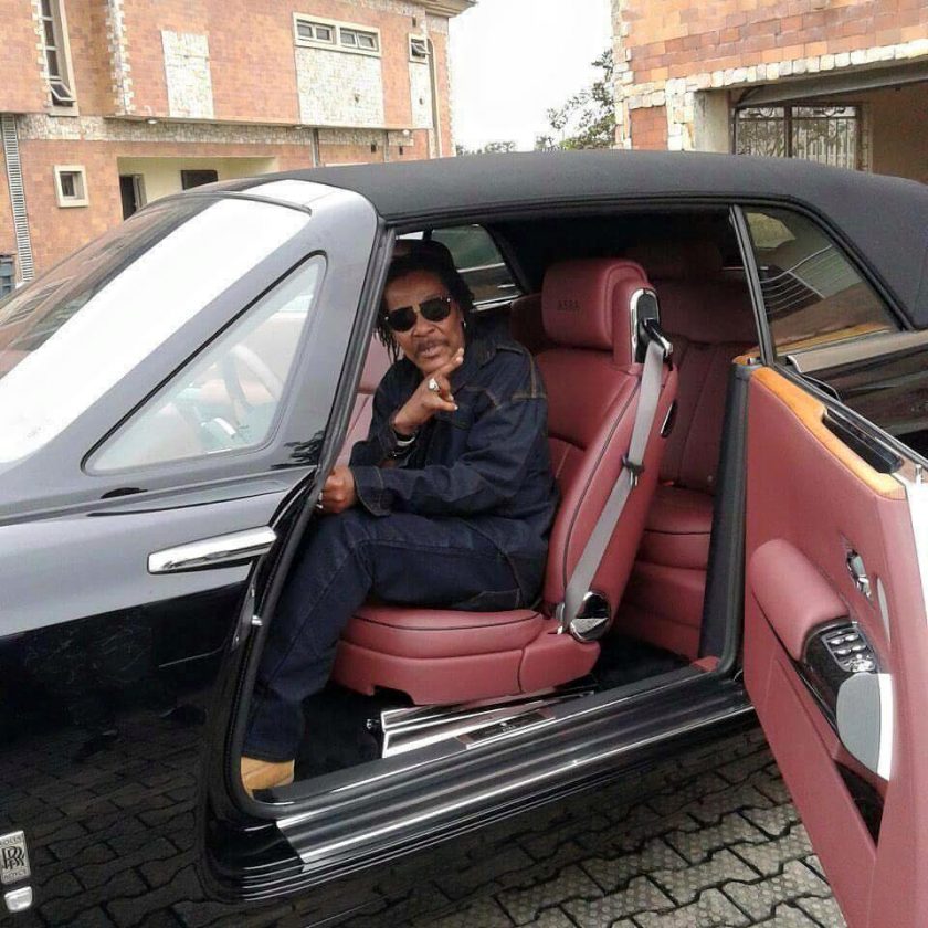 Majek Fashek Pictured Inside Rolls Royce In UK