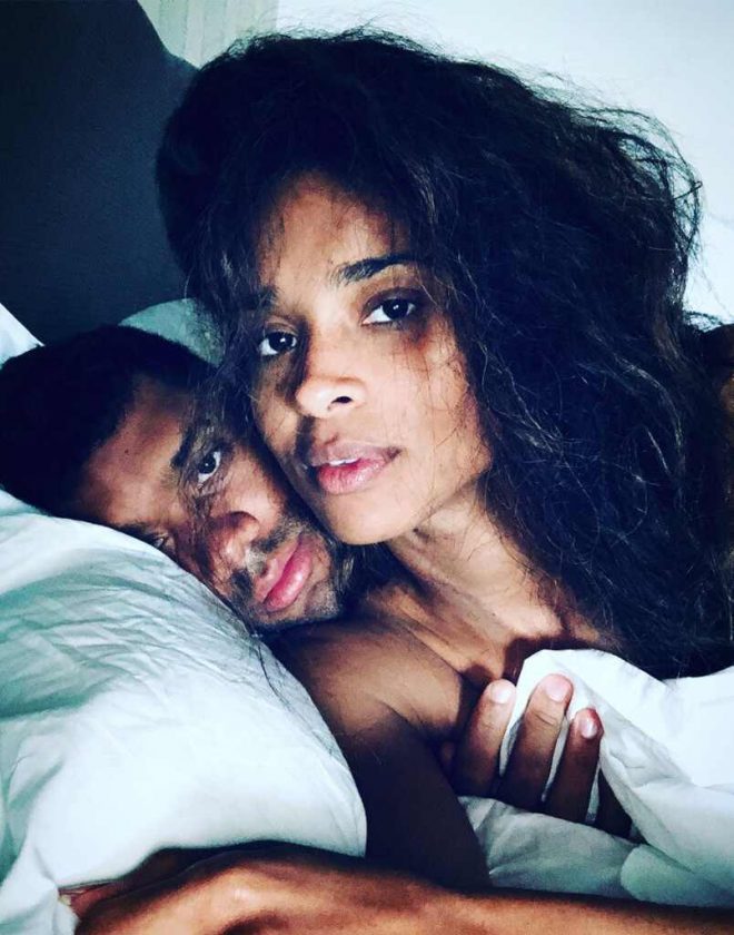 Russell Wilson and Ciara