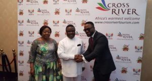 Sen Florence Ita Giwa, Gov. Ben Ayade and Iyanya