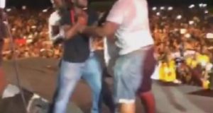 Angry Fan Almost Beats Up Davido In Burkina Faso