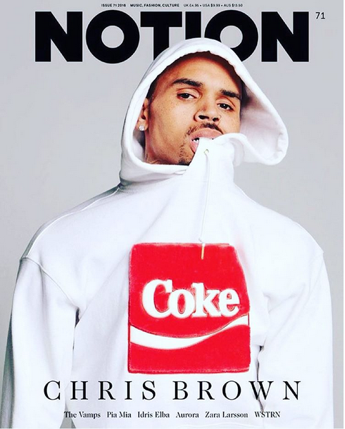 Chris Brown cover for Notion magazine