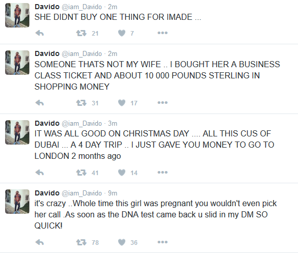 Davido apologizes to Momodu