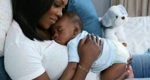Tiwa Savage cuddles her son in adorable photo