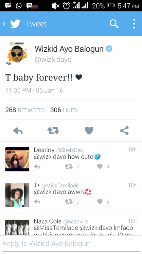 See Wizkids Reaction to Rumours of him Dating Zambian vixen