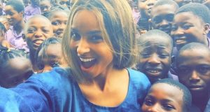 Ciara Rocks Iro & Buba As She Visits Secondary School in Lagos