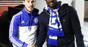 Eden hazard and Peter Okoye