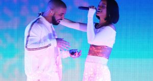 Rihanna and Drake performance at Brit Awards 2016