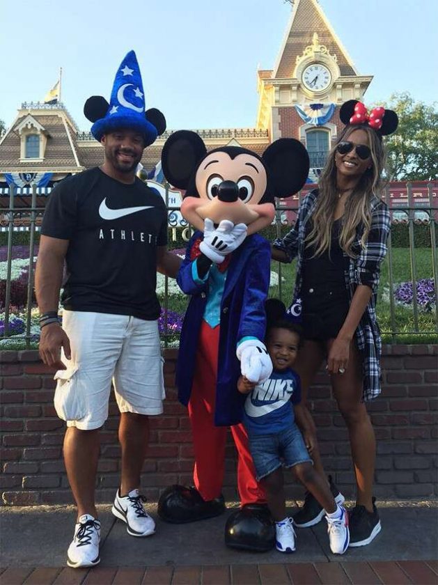 Ciara and Russell Wilson family Disneyland