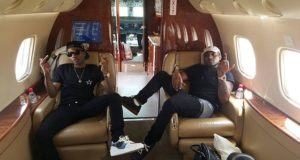 Wizkid & Davido Chill Together Inside A Private Jet