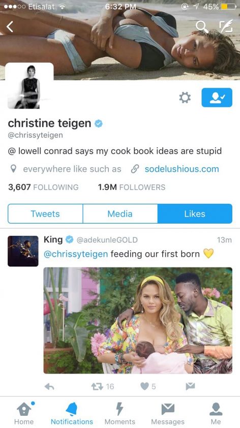 Chrissy Teigen Reacts To Photo Of Herself