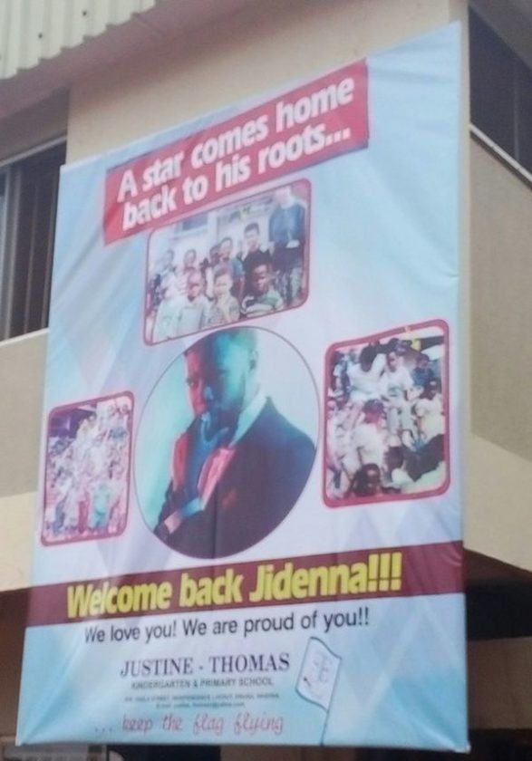 Jidenna Visits His Primary School In Enugu