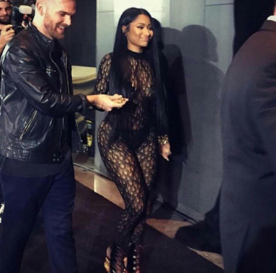 Nicki Minaj Looks Hot In Black Sheer Outfit For Tidal Event 2016