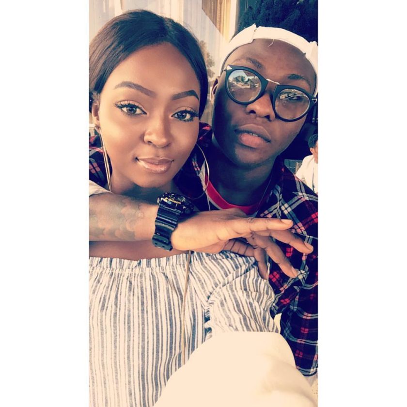 Reekado Banks and Girlfriend Loved Up