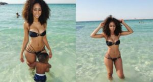Maima Nkewa flaunts hot bikini body