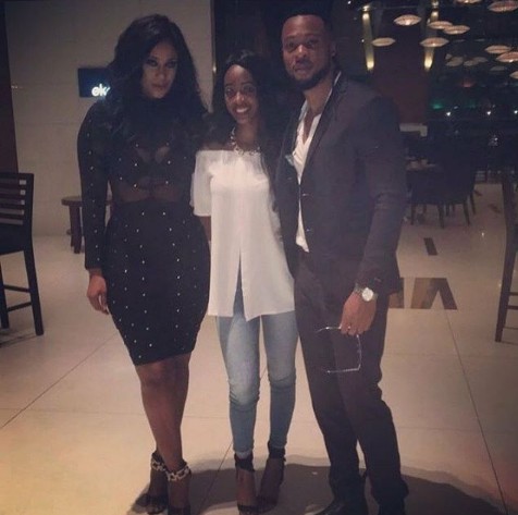 Flavour & Sandra Okagbue at her birthday dinner