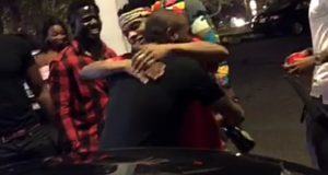 Wizkid & Davido Exchange Tight Embrace