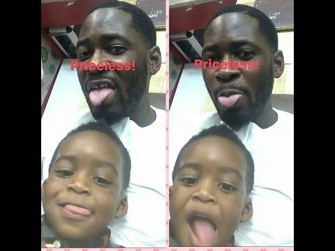 Teebillz Goofs Around With Their Son Jamil