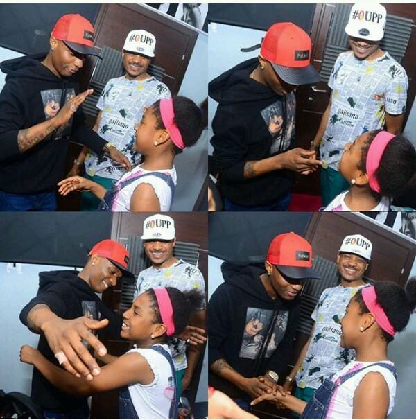 Wizkid, Naomi and Shina Peller
