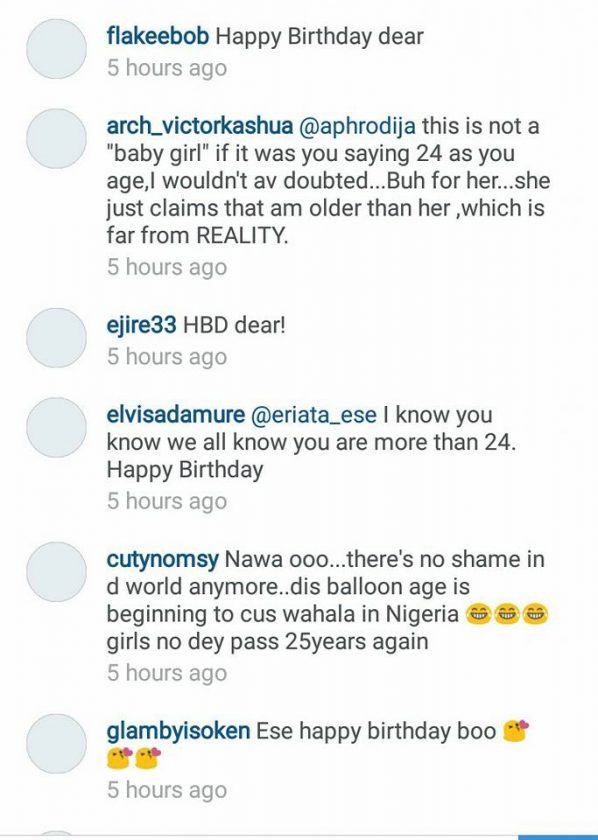 Ese called out over her age