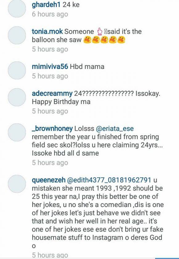 Ese called out over her age