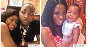 Davido and Sophia and her baby