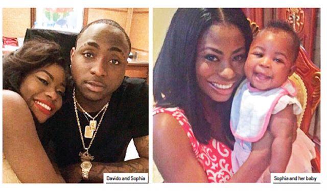 Davido and Sophia and her baby