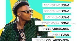 Wizkid Nominated With Drake For 7 Billboard Music Awards