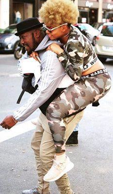 Yemi Alade & Her Manager Taiye Aliyu Get Cuddly & Romantic In Paris