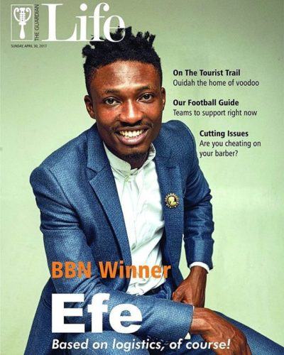 Efe Covers Latest Issue Of The Guardian Life Magazine