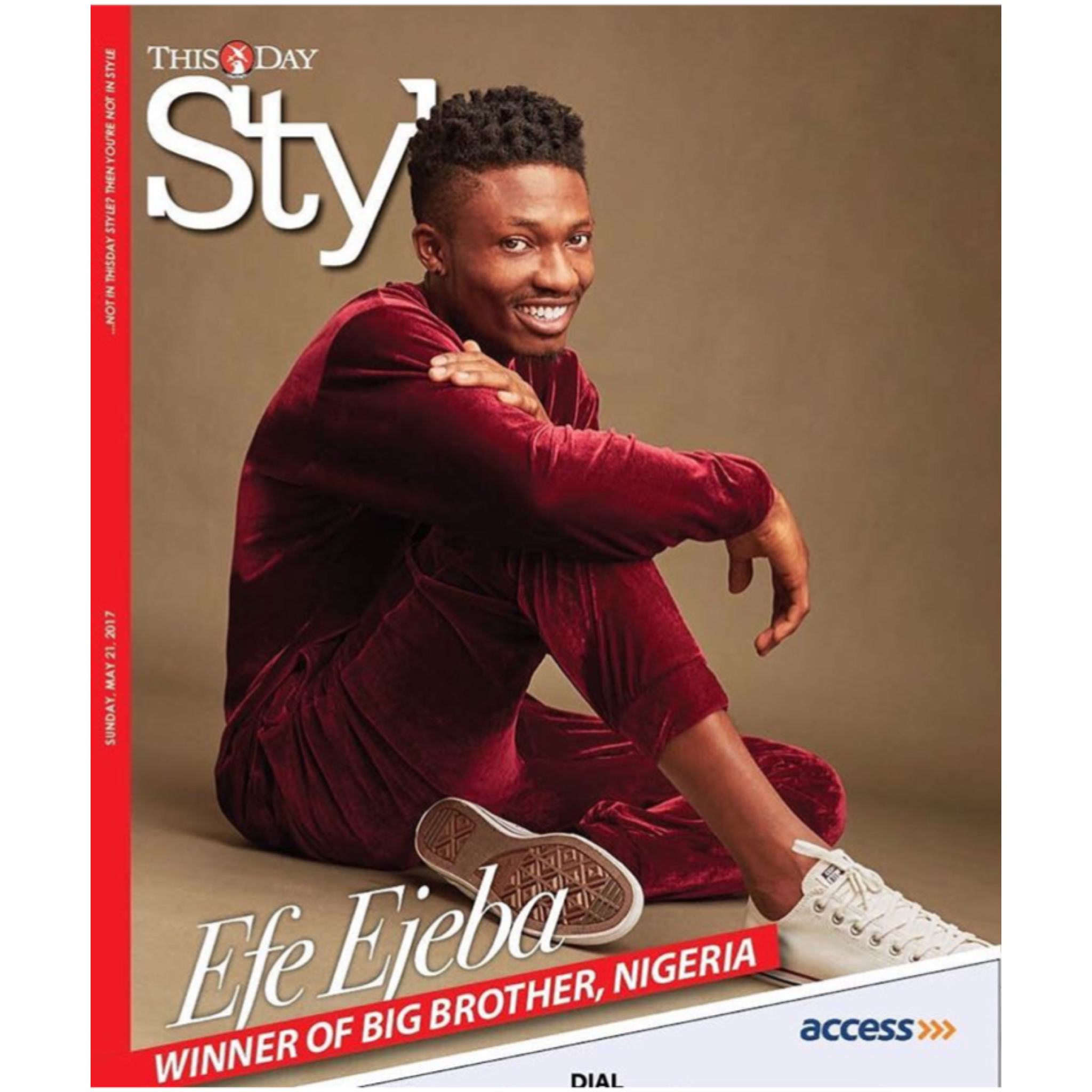 BBNaija Winner Efe Graces The Cover Of ThisDay Style