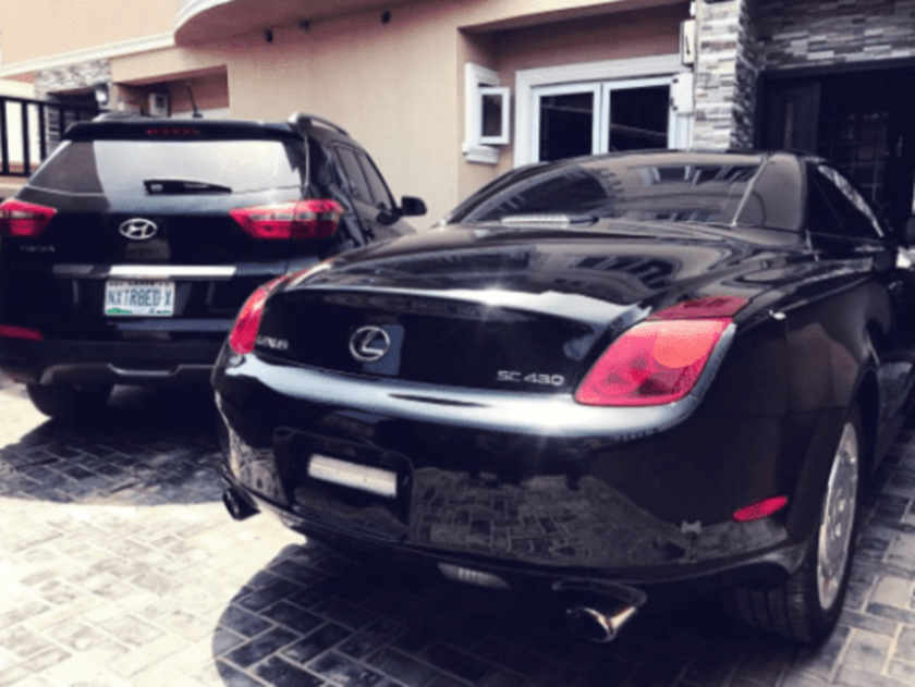 Reekado Banks Acquires Lexus SC430 Convertible Automobile