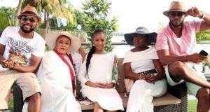 Sola Sobowale sends beautiful message to Banky W and Adesua Etomi