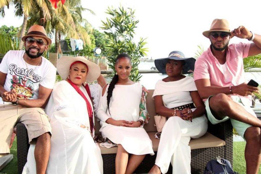 Sola Sobowale sends beautiful message to Banky W and Adesua Etomi