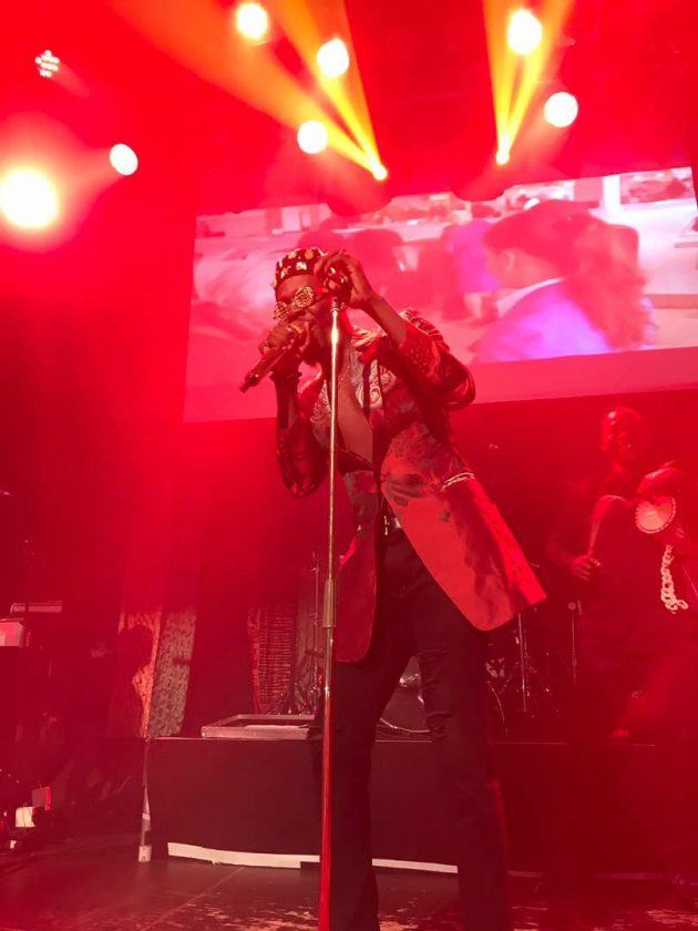 Adekunle Gold performing at One Night Stand show
