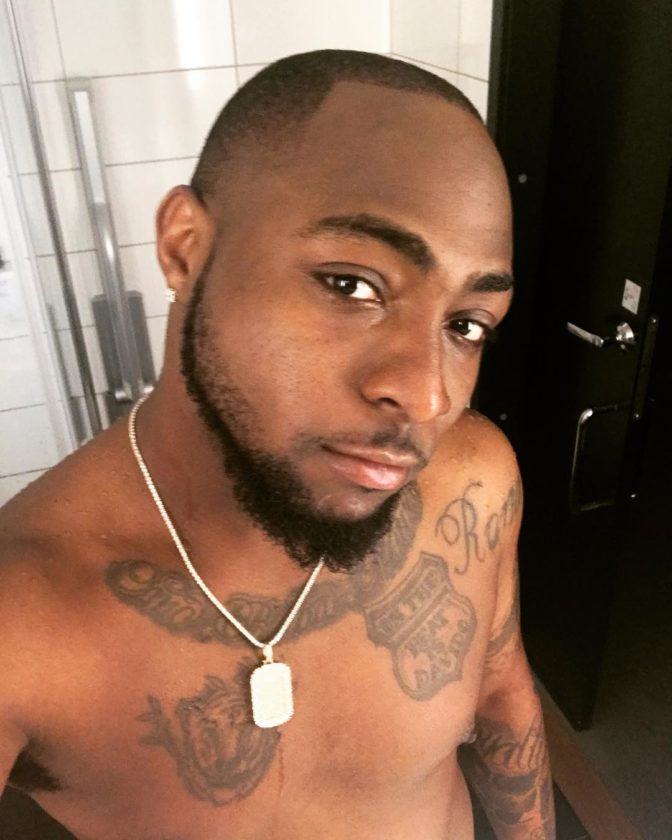 Davido's hairy armpit