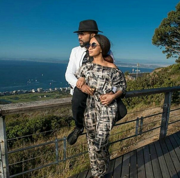 Banky W & Adesua Etomi in South Africa