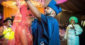 Banky W and Adesua Etomi traditional wedding