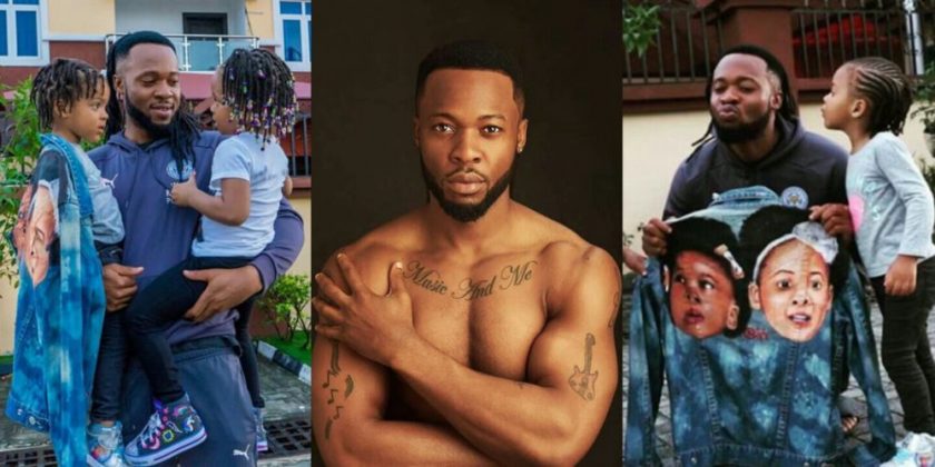 Flavour and his daughters