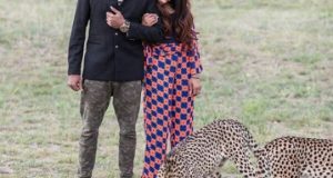 Banky W and Adesua with Cheetah