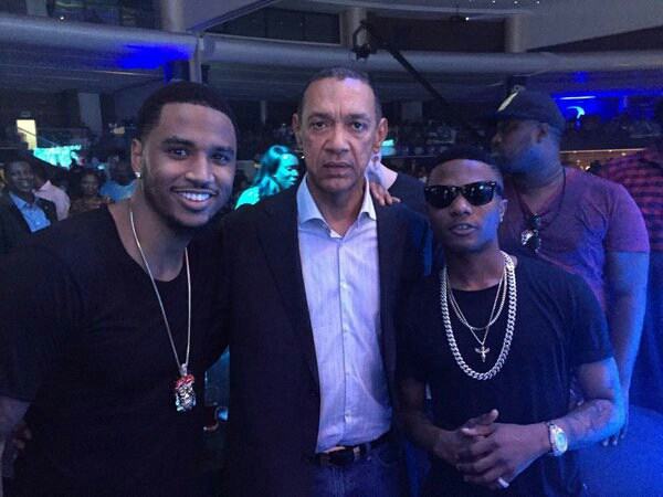 Ben Bruce celebrates wizkid