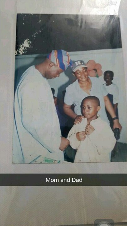 Davido Shares Throwback Photo With His Mum And Dad