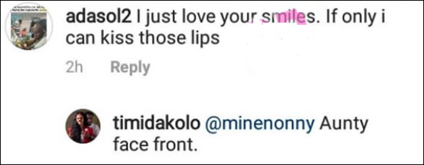 The Reply Timi Dakolo Gave Female IG Follower Who Wants To Kiss Him